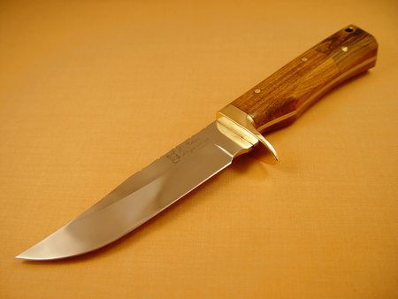 Hunting Bowie 4 inches handle in combined woods